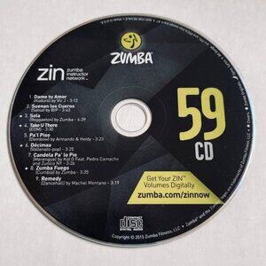 ZIN Zumba Instructor Network CD Fitness Mega Mix Exercise Dance 2015 Volume 59
